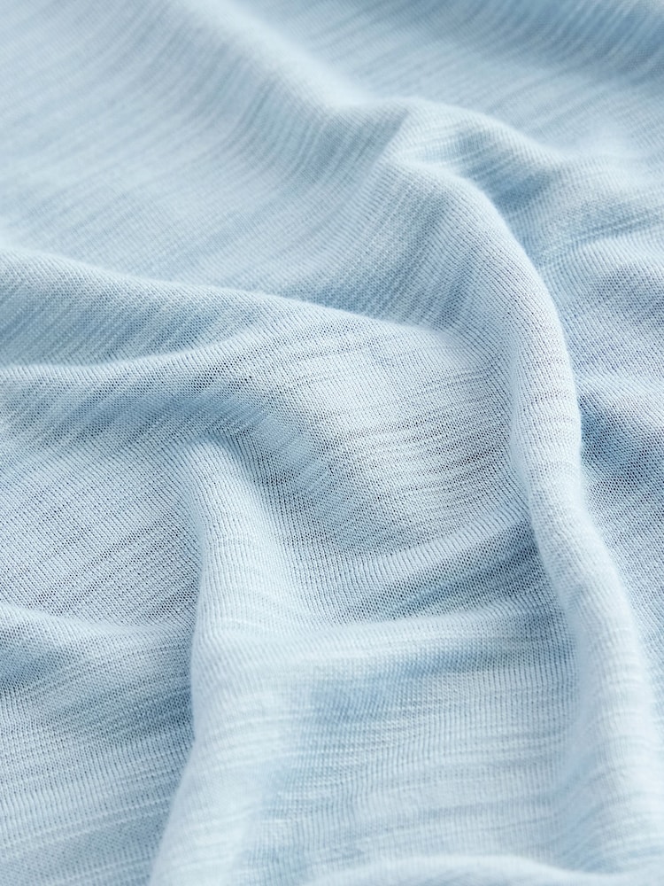 Blue Crew Neck Lightweight Short Sleeve T-Shirt - Image 8 of 8