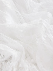 White Tiered Lace Dress (3-16yrs) - Image 9 of 9