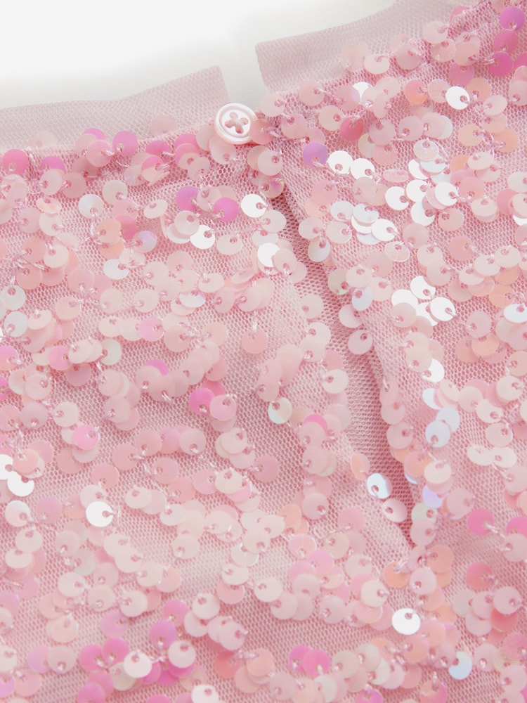 Rosa mit Glitzerdetails - Partykleid mit Pailletten und Engelsärmeln (3–16 Jahre) - Bild 9 von 9 Rosa mit Glitzerdetails - Partykleid mit Pailletten und Engelsärmeln (3–16 Jahre) - Bild 9 von 9
