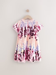 Pink Ombre Angel Sleeve Party Dress (3-14yrs) - Image 6 of 8