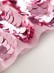 Pink Ombre Angel Sleeve Party Dress (3-14yrs) - Image 8 of 8