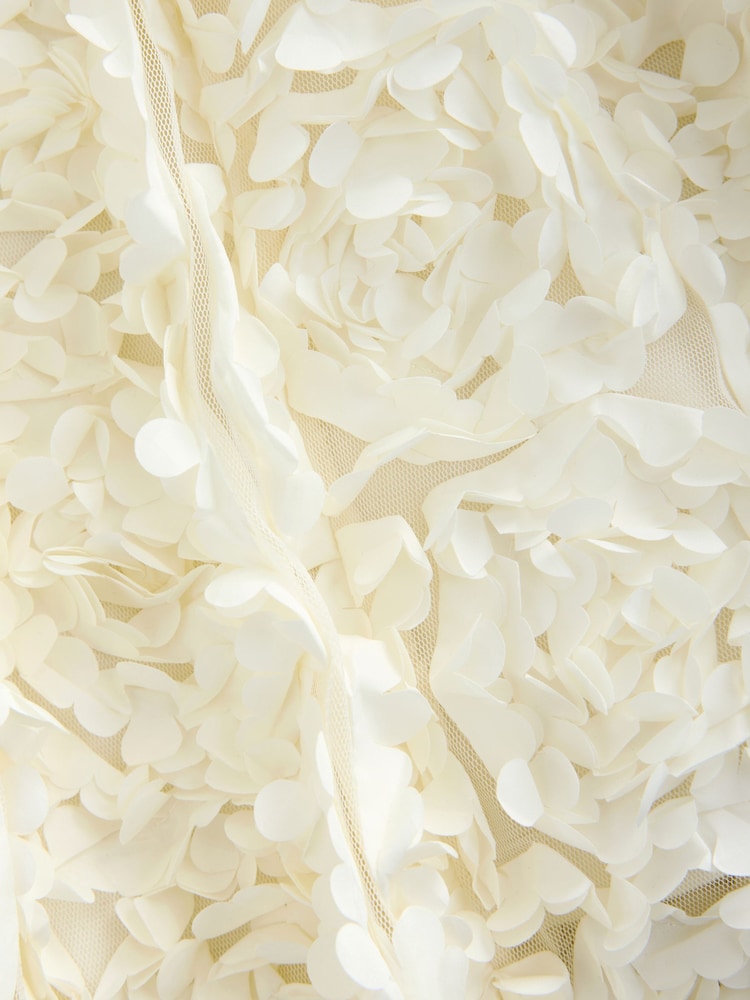 Ecru - Kleid für besondere Anlässe mit 3D-Floral-Print (3–14 Jahre) - Bild 8 von 8 Ecru - Kleid für besondere Anlässe mit 3D-Floral-Print (3–14 Jahre) - Bild 8 von 8