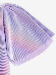 Lilac Purple Rainbow Sparkle Angel Sleeve Party Dress (3-16yrs) - Image 9 of 10