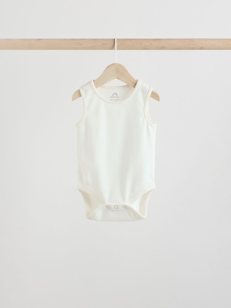 Neutral Baby Vest Bodysuits 5 Pack - Image 5 of 13
