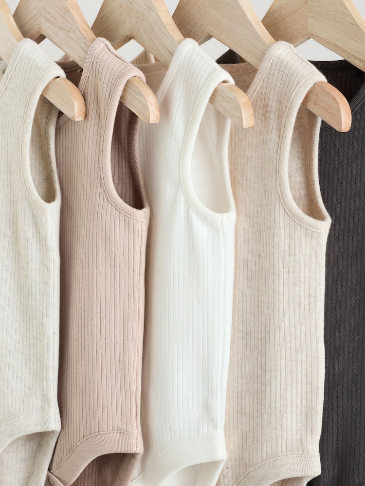 Neutral Baby Vest Bodysuits 5 Pack - Image 9 of 13