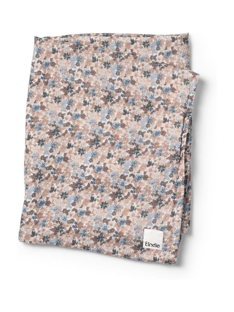 Elodie Details Blue Garden Light Bamboo Muslin Blanket - Image 1 of 2
