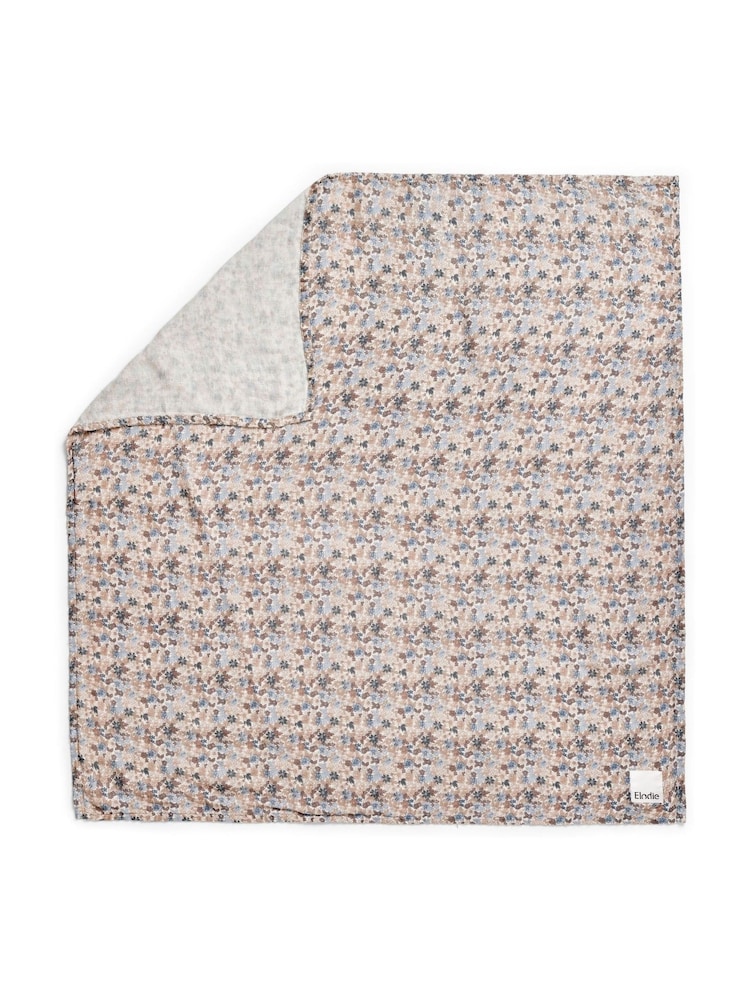 Elodie Details Blue Garden Light Bamboo Muslin Blanket - Image 2 of 2