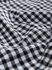 Noir et blanc à imprimé vichy - Combinaison bandeau en seersucker - Image 8 of 8