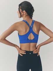 Blue Active High Impact Dry Tech Sports Bra B-G - Image 3 of 9