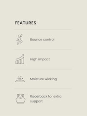 Blue Active High Impact Dry Tech Sports Bra B-G - Image 4 of 9