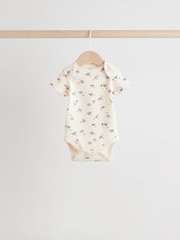Grey Dinosaur Short Sleeve Baby Bodysuits 5 Pack - Image 4 of 12
