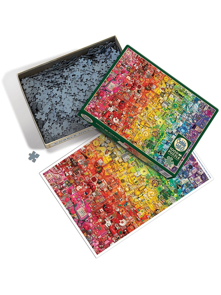 Cheatwell Games Colourful Rainbow Jigsaw Puzzle 1000 Piece - Image 2 of 4
