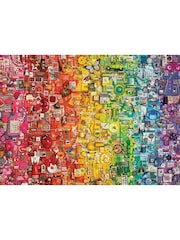 Cheatwell Games Colourful Rainbow Jigsaw Puzzle 1000 Piece - Image 3 of 4