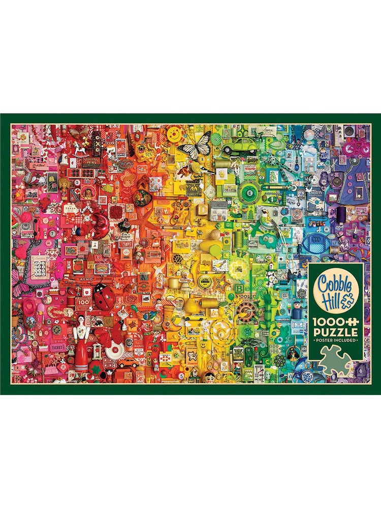 Cheatwell Games Colourful Rainbow Jigsaw Puzzle 1000 Piece - Image 4 of 4