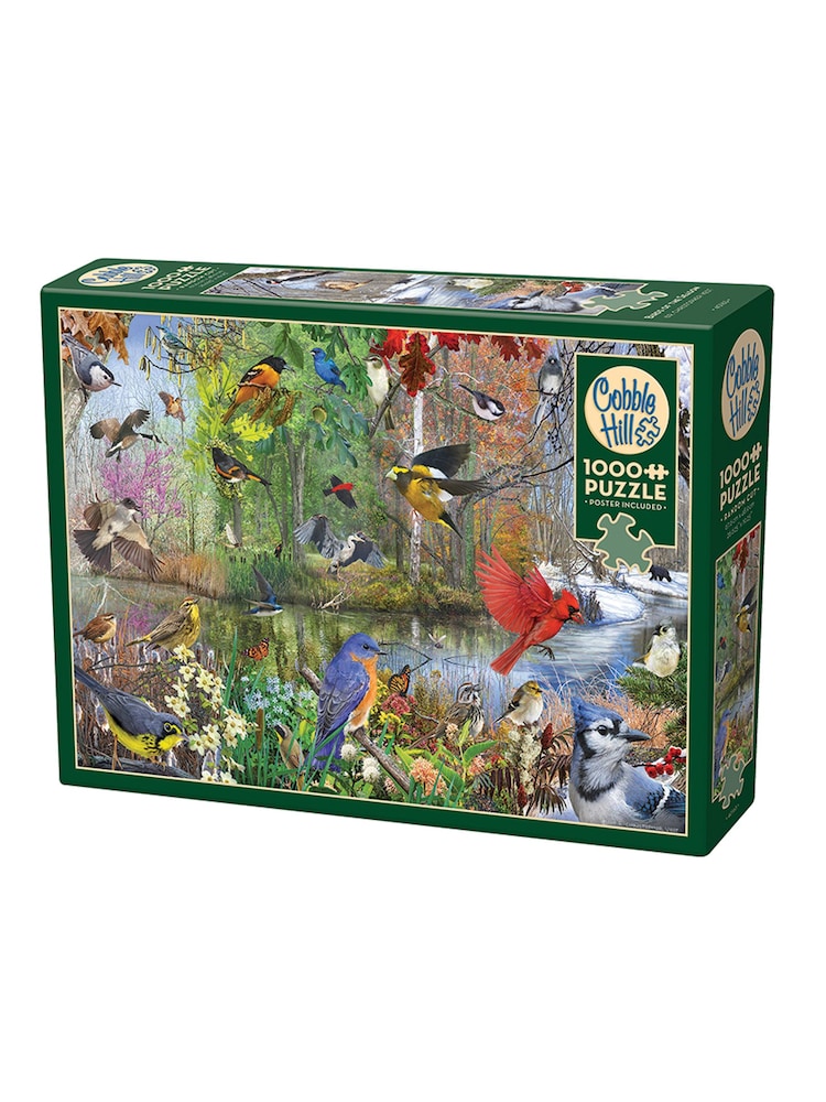 Cheatwell Games Birds of the Season Jigsaw Puzzle 1000 Piece - Image 1 of 4