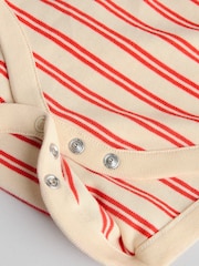 Blue/Red Stripe Nautical Baby Vest Bodysuits 5 Pack - Image 12 of 13