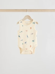 Multi Baby Vest Bodysuits 5 Pack - Image 3 of 9