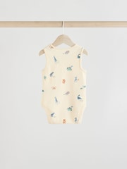 Multi Baby Vest Bodysuits 5 Pack - Image 4 of 9