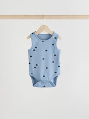 Multi Baby Vest Bodysuits 5 Pack - Image 6 of 9