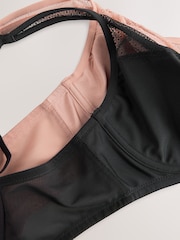 Black/Pink DD+ Non Pad Wired Full Cup Bra 2 Pack - Image 10 of 11