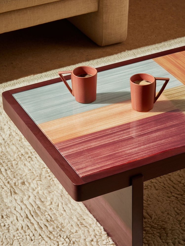 MADE.COM Burgundy Mango Wood Jinni Coffee Table - Image 2 of 5