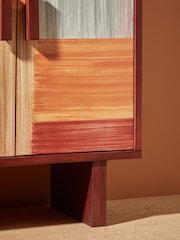 MADE.COM Burgundy Mango Wood Jinni Highboard - Image 3 of 5