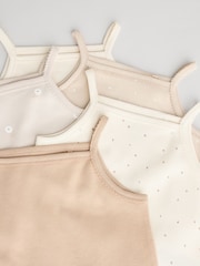 Neutral Baby Strappy Vest 100% Cotton Bodysuits 5 Pack - Image 10 of 12