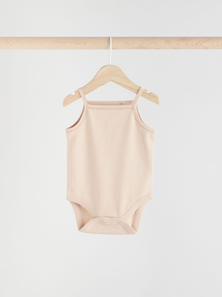 Neutralny - Zestaw 5 niemowlęcych body na ramiączkach - Image 5 of 12