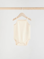 Neutral Baby Strappy Vest 100% Cotton Bodysuits 5 Pack - Image 6 of 12