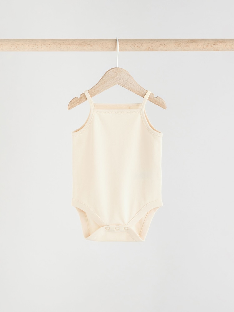 Neutralny - Zestaw 5 niemowlęcych body na ramiączkach - Image 6 of 12