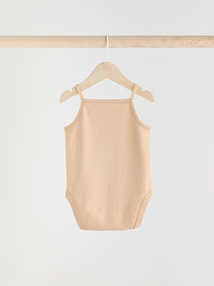 Neutralny - Zestaw 5 niemowlęcych body na ramiączkach - Image 8 of 12