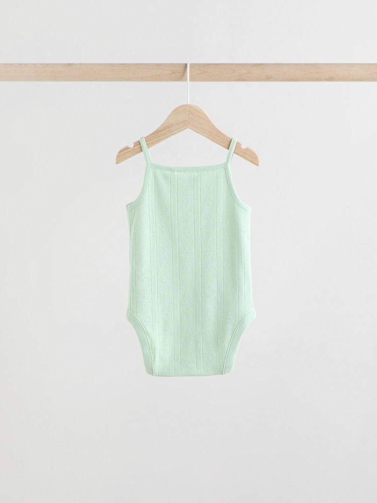 pastel - débardeur uni Bébé 100% coton Lot de 5 bodys - Image 4 of 13