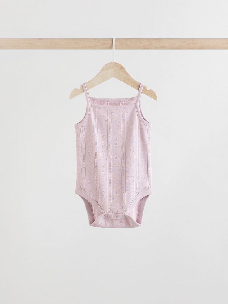 pastel - débardeur uni Bébé 100% coton Lot de 5 bodys - Image 5 of 13