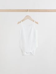 Pastel Baby Plain Vest 100% Cotton Bodysuits 5 Pack - Image 6 of 13