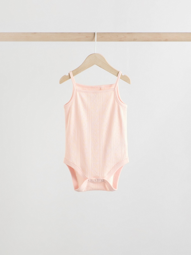 pastel - débardeur uni Bébé 100% coton Lot de 5 bodys - Image 8 of 13