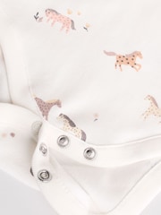 Muted Browns Baby Short Sleeve 100% Cotton Bodysuits 5 Pack - Image 13 of 14