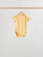 Muted Browns Baby Short Sleeve 100% Cotton Bodysuits 5 Pack - Image 5 of 14