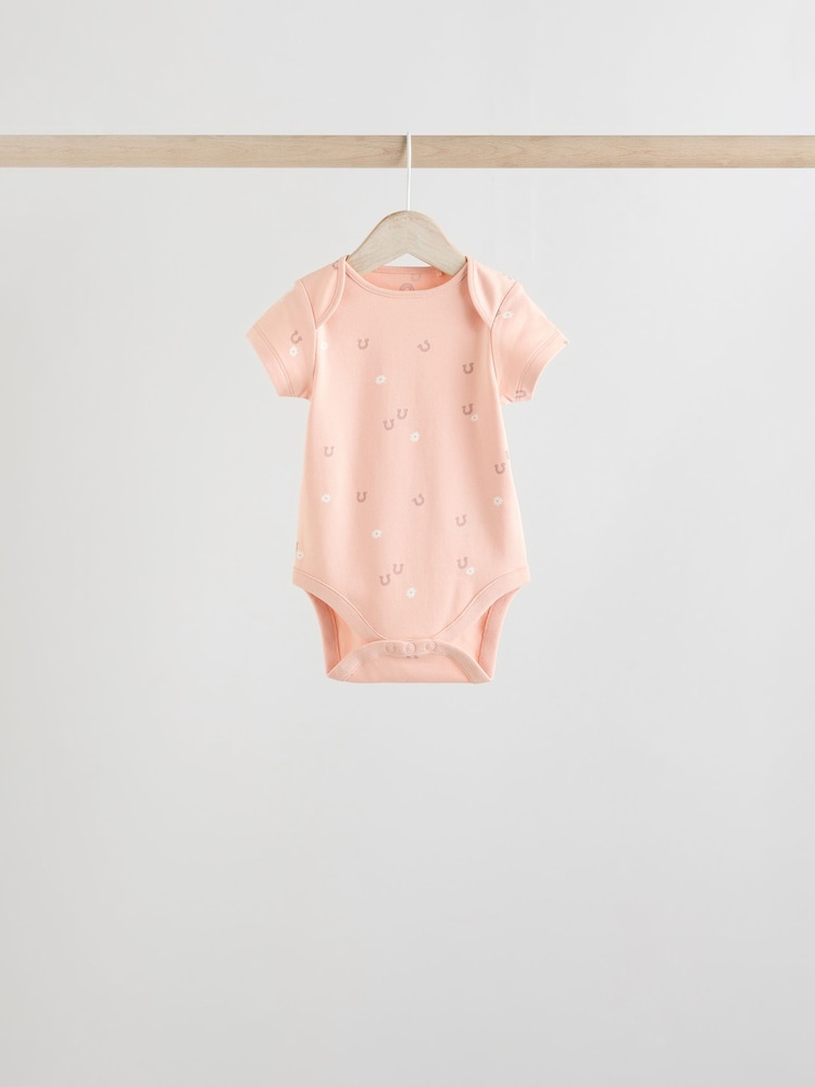 Gedämpfte Brauntöne - Baby Kurzarm-Bodys 100 % Baumwolle, 5er-Pack - Image 6 of 14