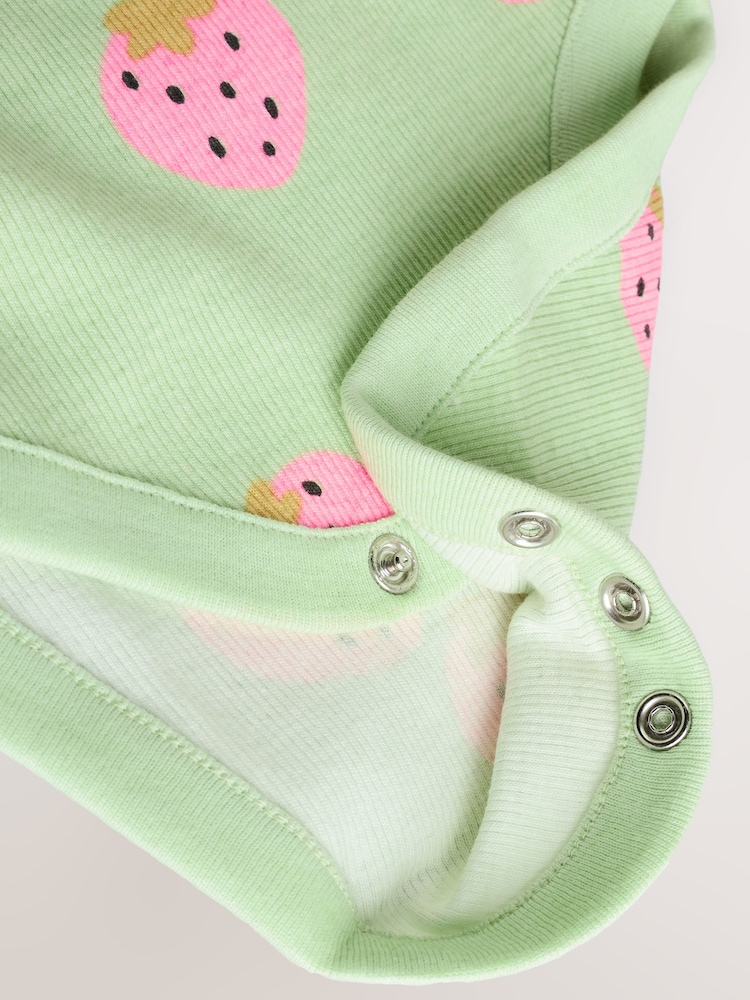 Green Baby Strappy Vest Bodysuits 5 Pack - Image 12 of 13