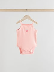 Green Baby Strappy Vest Bodysuits 5 Pack - Image 5 of 13