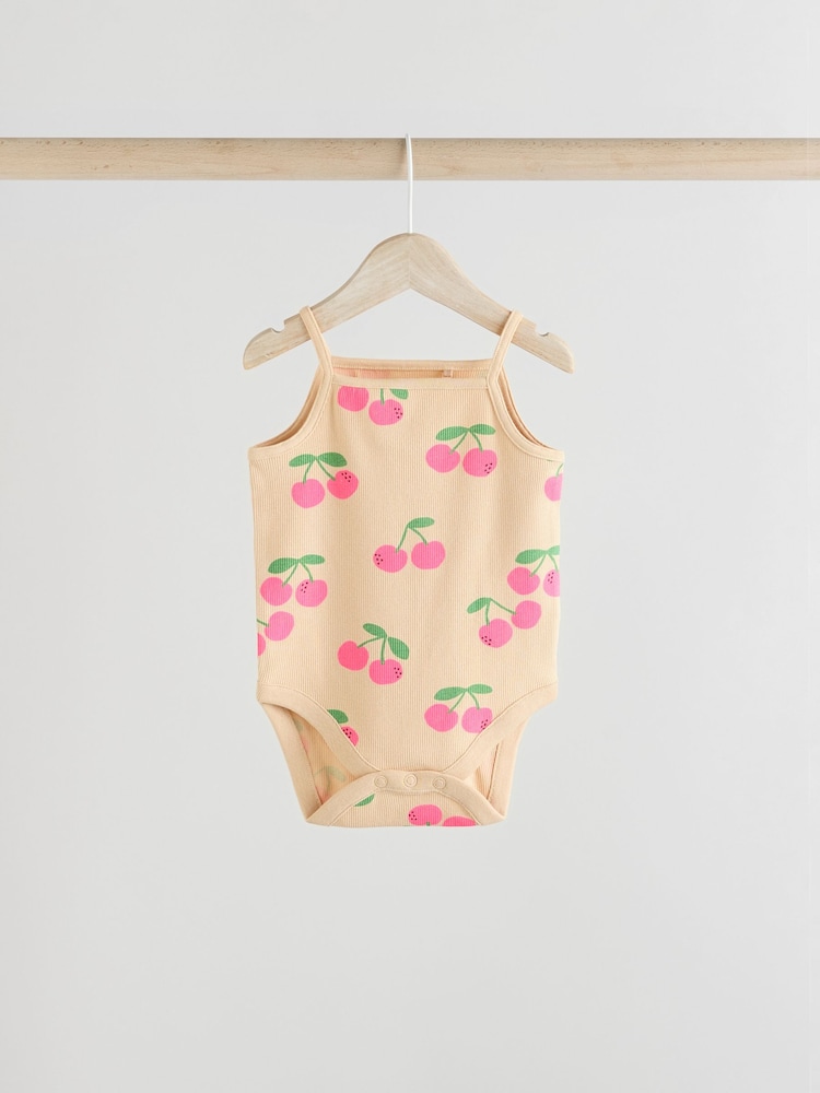 Green Baby Strappy Vest Bodysuits 5 Pack - Image 6 of 13