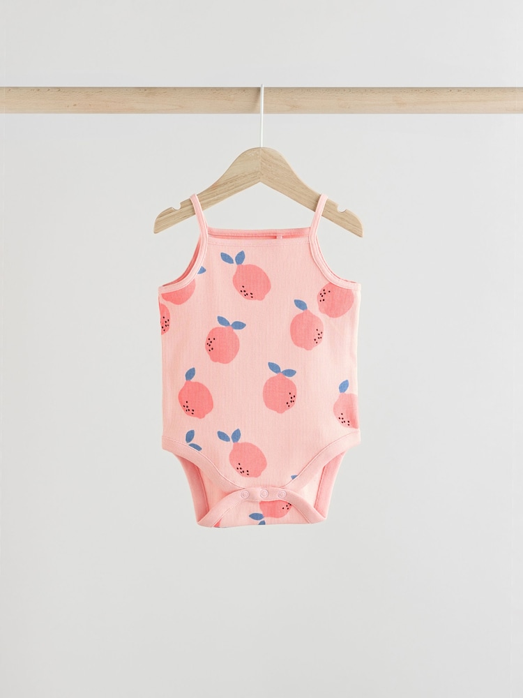 Green Baby Strappy Vest Bodysuits 5 Pack - Image 8 of 13