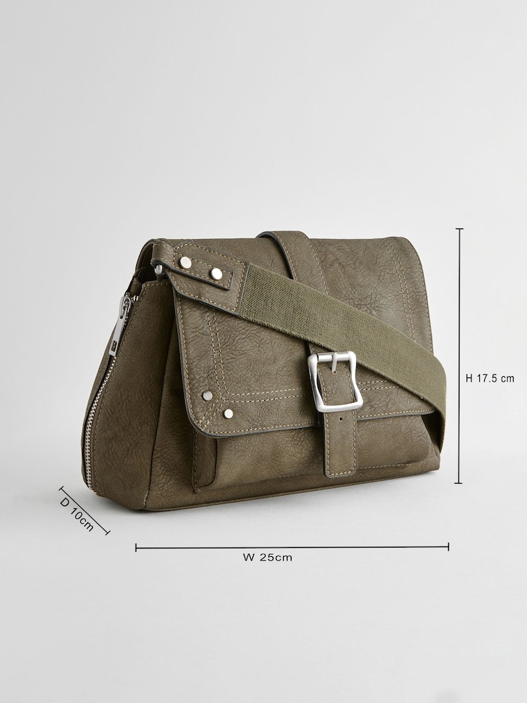 Green Utility Cross-Body Bag - Image 4 of 10