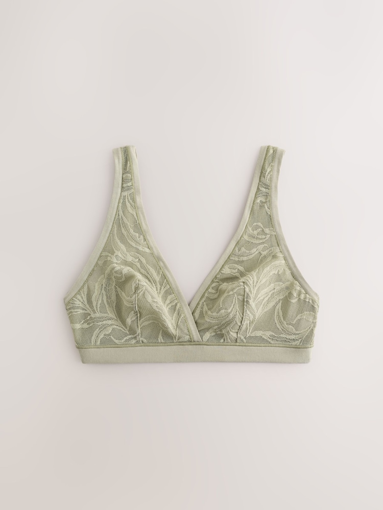 Noir/Vert - Soutiens-gorge Ultimate Comfort en dentelle brossée douce 2 Lot AE - Image 9 of 12