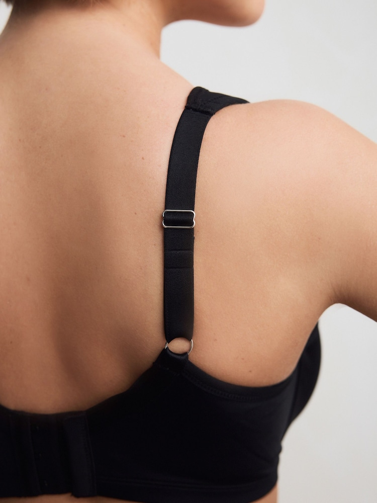 Black DD+ Pad Full Cup Supersoft Comfort Padded Strap Minimising T-Shirt Bra - Image 4 of 8