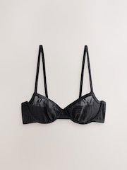 Noir/Pourpre - Ultimate Comfort Soft Brushed Lace Bras 2 Pack A-E - Image 10 de 13