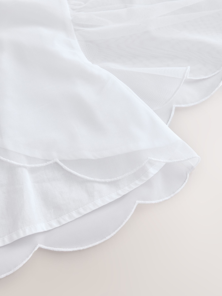 Flor blanca en 3D - Flower Girl Top and Skirt Set (3-16yrs) - Imagen 10 de 10