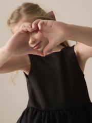 Black Scuba Bow Dress (1.5-16yrs) - Image 3 of 9