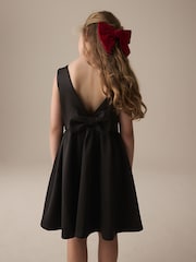 Black Scuba Bow Dress (1.5-16yrs) - Image 4 of 9