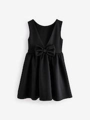 Black Scuba Bow Dress (1.5-16yrs) - Image 7 of 9